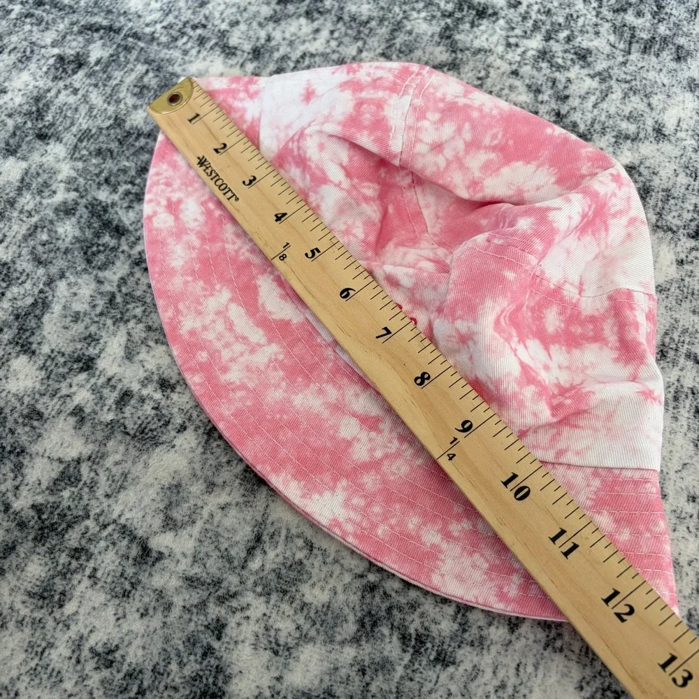 Barbie Malibu Tour Pop Up Truck Bucket Hat Women Pink‎ Tie Dye Embroidered Logo